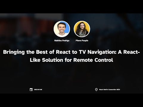 Bringing the Best of React to TV Navigation: A React-Like Solution for Remote Control